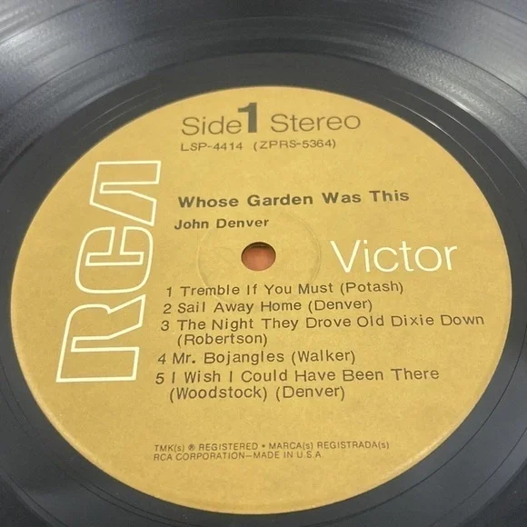 John Denver Whose Garden Was This RCA Victor Records 1970 Vinyl Record LP - Picture 8 of 8